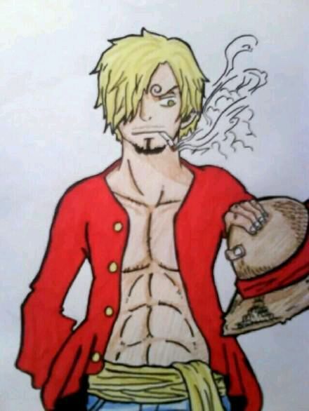 网友手绘，#草帽一伙#换上路飞装，好有情调呀[害羞]
你最喜欢哪一个的换装？原帖：http://tieba.baidu.com/p/4081694518