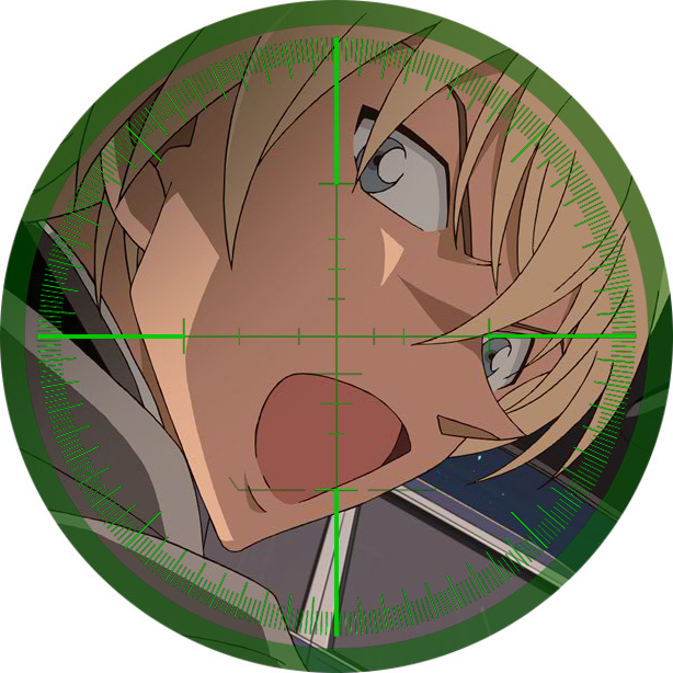 名侦探柯南剧场版——#纯黑的恶梦#动画予告修改头像。瞄准镜下的米娜[嘻嘻]帅呆