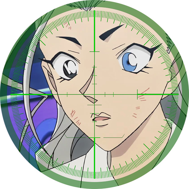 名侦探柯南剧场版——#纯黑的恶梦#动画予告修改头像。瞄准镜下的米娜[嘻嘻]帅呆