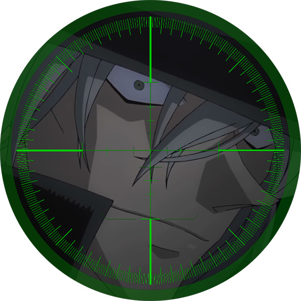 名侦探柯南剧场版——#纯黑的恶梦#动画予告修改头像。瞄准镜下的米娜[嘻嘻]帅呆