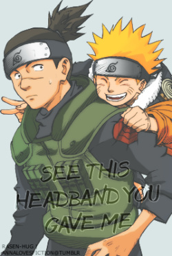 #话语# ＂鸣人，你过来一下，有东西要给你......恭喜你，你毕业了。＂还记得那时的伊鲁卡森森吗？