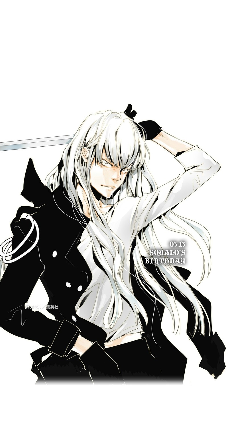 天野明为《#家庭教师#》中的S娘斯贝尔比·斯库瓦罗绘制的官方生日壁纸。祝3月13日生日快乐！！[嘻嘻]