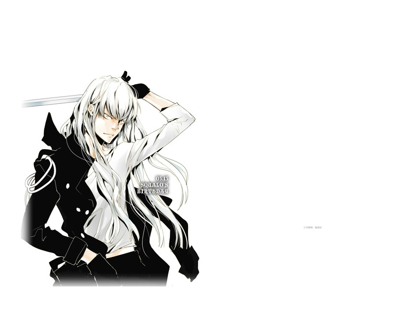 天野明为《#家庭教师#》中的S娘斯贝尔比·斯库瓦罗绘制的官方生日壁纸。祝3月13日生日快乐！！[嘻嘻]