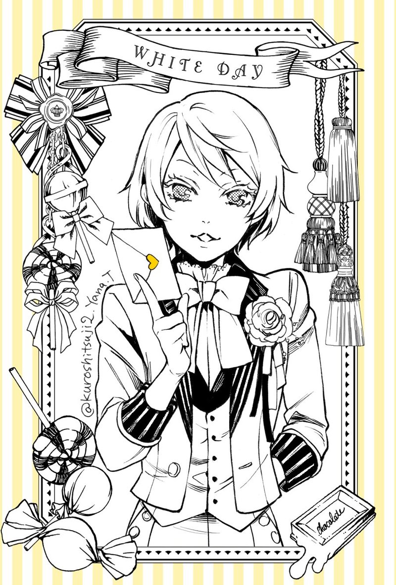 #黑执事#2016年白色情人节官方贺图[花心]
剧场版动画《豪华客船篇》2017年初春上映！[可怜]