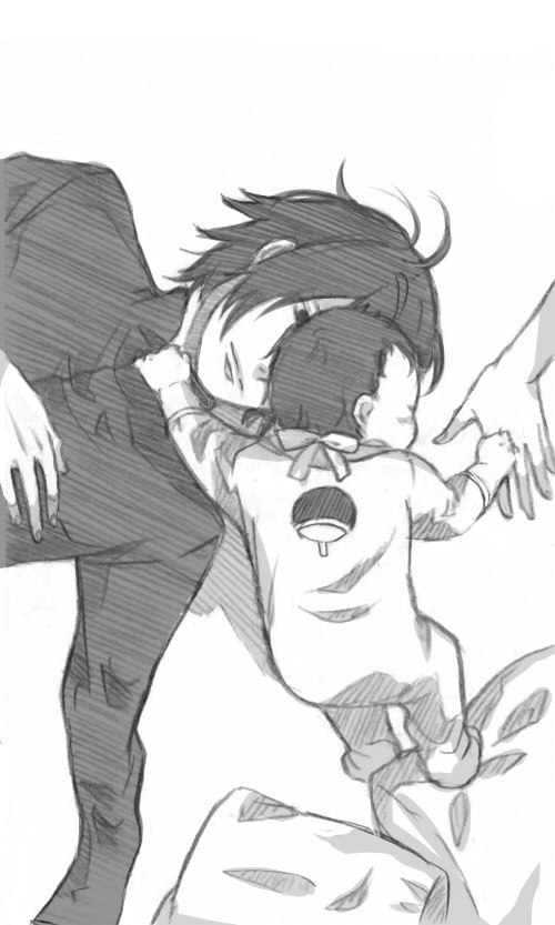 手绘#佐助#美图，暖暖的[写轮眼]