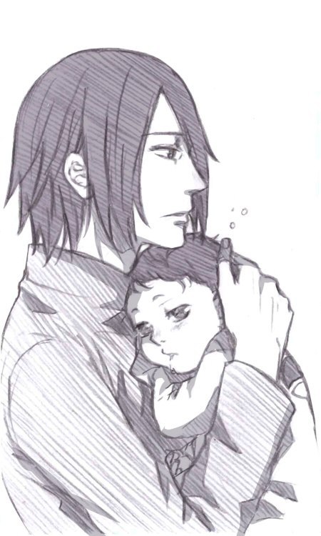 手绘#佐助#美图，暖暖的[写轮眼]