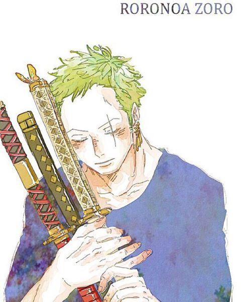 海贼男神水彩肖像，心动不[花心]