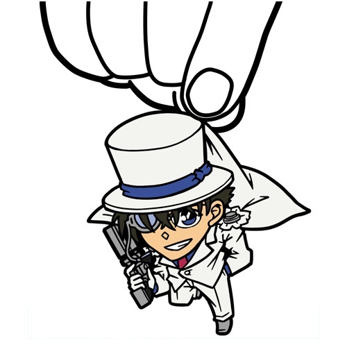 柯南一组官方钥匙扣的#周边#，也算是脑洞大开了[哈哈]