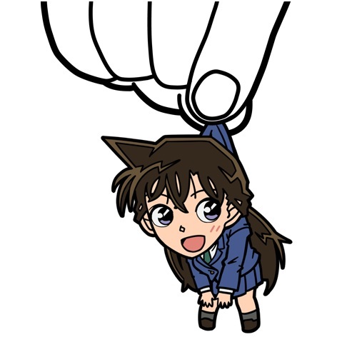 柯南一组官方钥匙扣的#周边#，也算是脑洞大开了[哈哈]