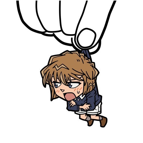 柯南一组官方钥匙扣的#周边#，也算是脑洞大开了[哈哈]