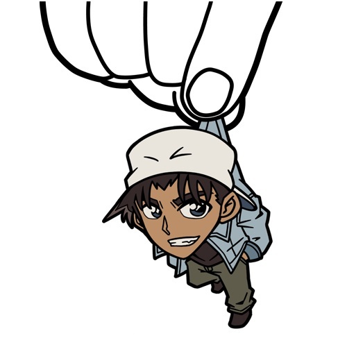 柯南一组官方钥匙扣的#周边#，也算是脑洞大开了[哈哈]