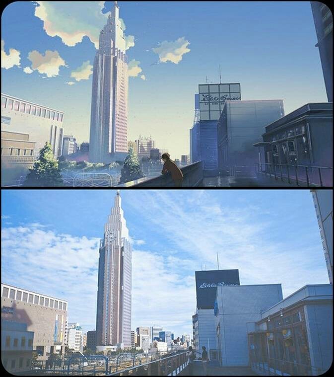 #秒速五厘米#和#言叶之庭#中的唯美场景，#二次元三次元#的完美击穿。[嘻嘻][可怜]