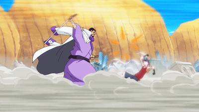 路飞Vs藤虎，他们的战斗实在太过瘾了，特别那招猛虎，帅爆了！[可怜]