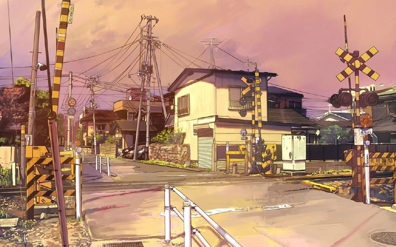 二次元的街道，总是静静的。[嘻嘻]#二次元三次元#