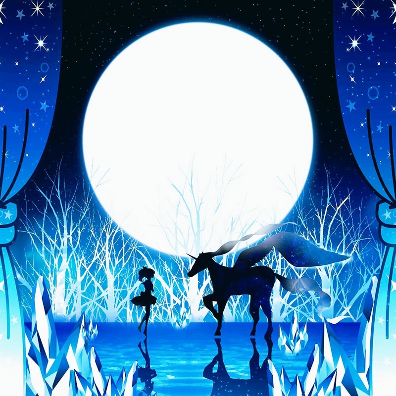 日本插画师 ハラダミユキ的插画作品，冷暖鲜明的格调背景，好美。[嘻嘻]