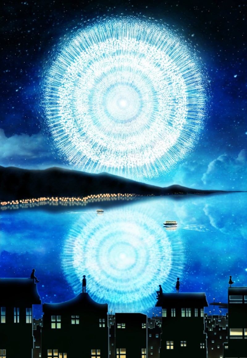 日本插画师 ハラダミユキ的插画作品，冷暖鲜明的格调背景，好美。[嘻嘻]