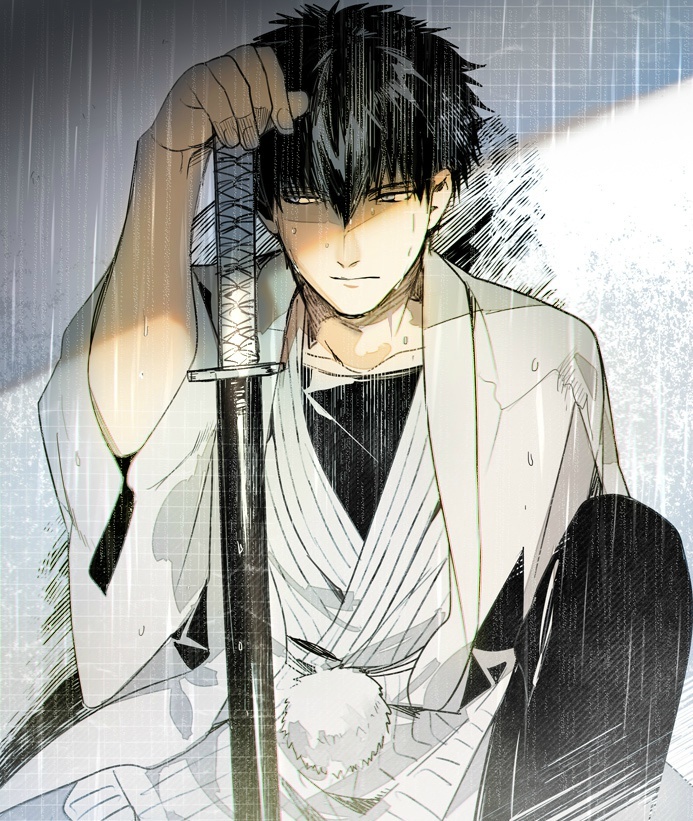 日本画师138的银魂系列插画作品，银他妈真的美如画！[嘻嘻]