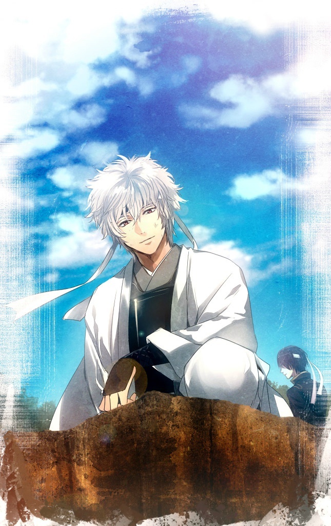 日本画师138的银魂系列插画作品，银他妈真的美如画！[嘻嘻]