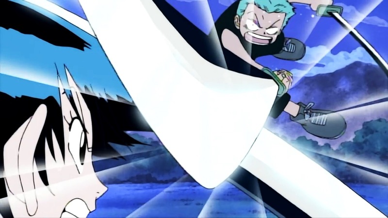 持刀少年狂，
相戰敗千仗。
承刀秉遺志，
名定響天堂。