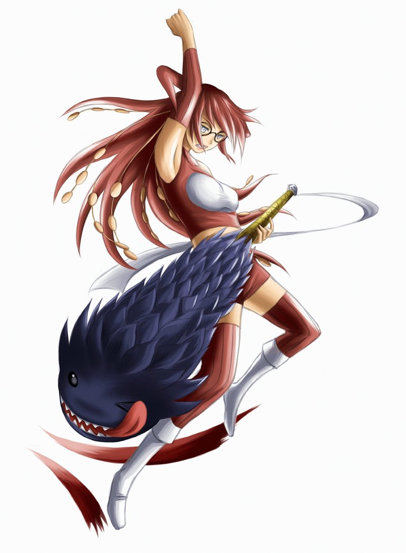 尾兽拟人化，很有创意，一万个赞[嘻嘻]