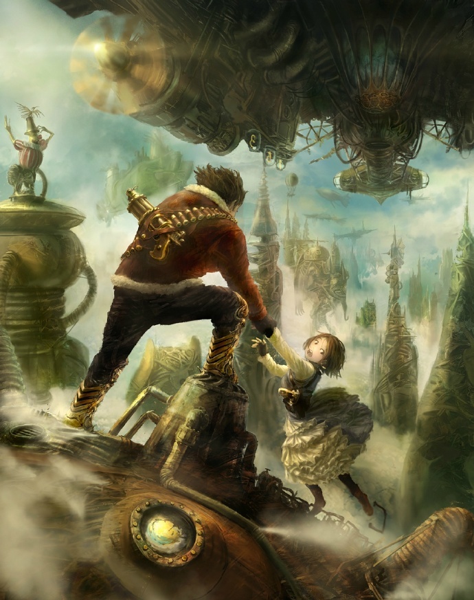 日本画师よー清水的场景插画作品，好美的梦幻意境[嘻嘻]