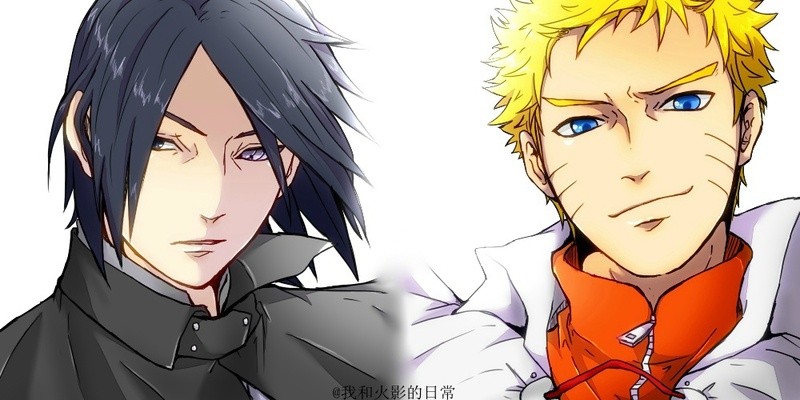 火影插画一组，鸣雏好有爱[嘻嘻]