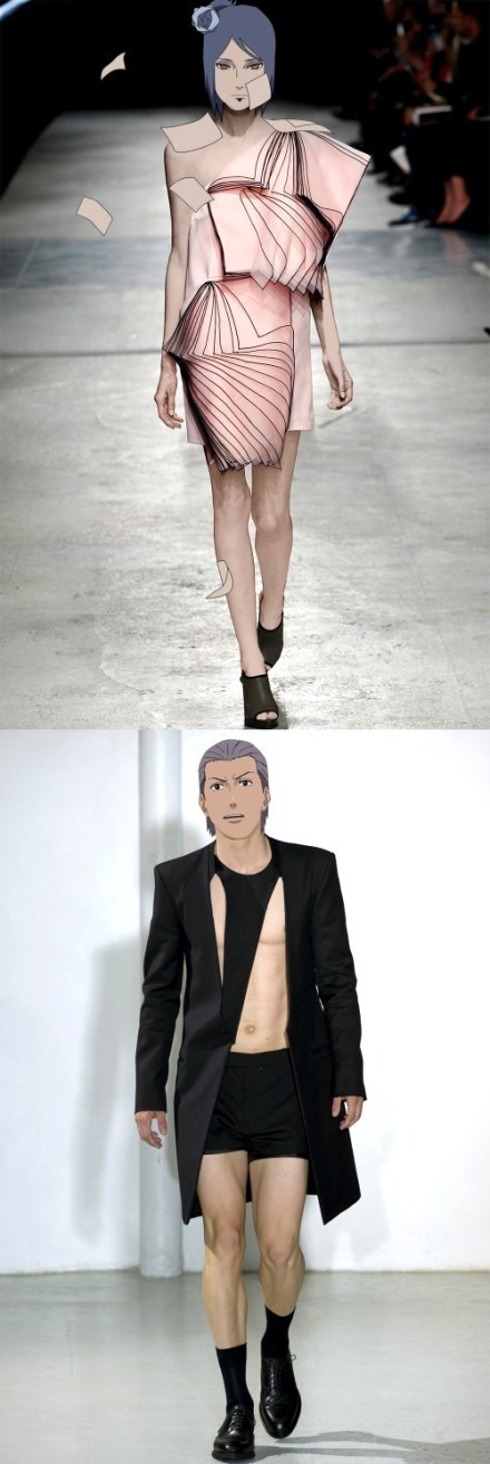 重温火影忍者T台秀，还是毫无违和感。[笑cry][挖鼻屎]