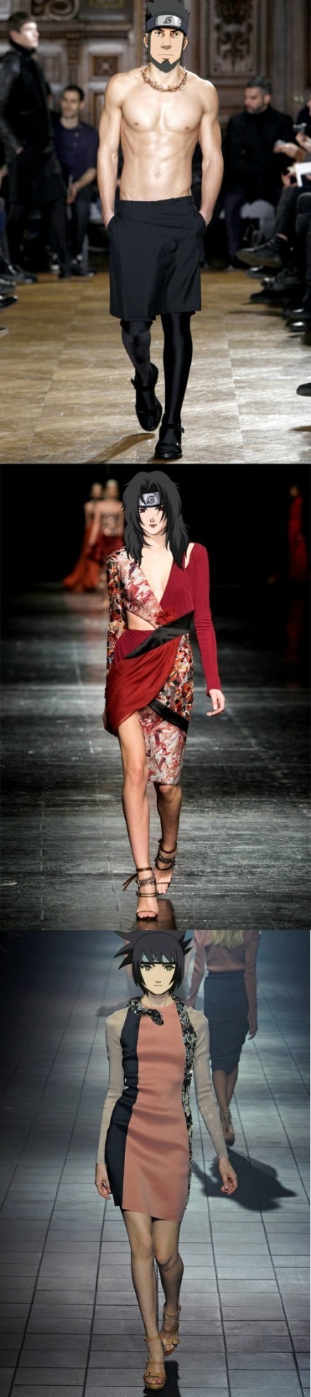 重温火影忍者T台秀，还是毫无违和感。[笑cry][挖鼻屎]