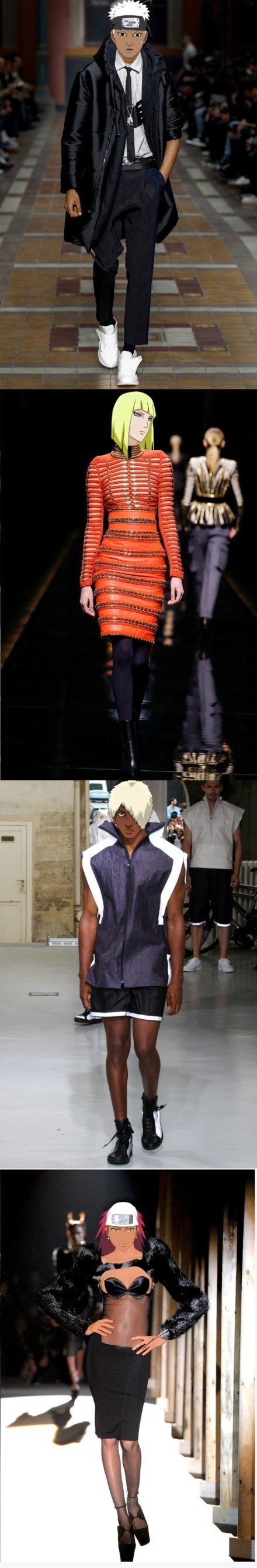 重温火影忍者T台秀，还是毫无违和感。[笑cry][挖鼻屎]