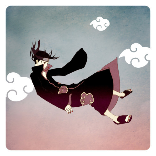 火影晓组织套图，不一样的画风，不一样的晓[嘻嘻]