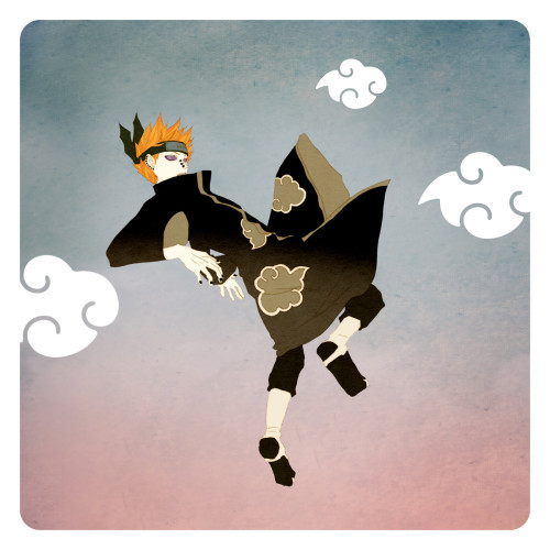 火影晓组织套图，不一样的画风，不一样的晓[嘻嘻]