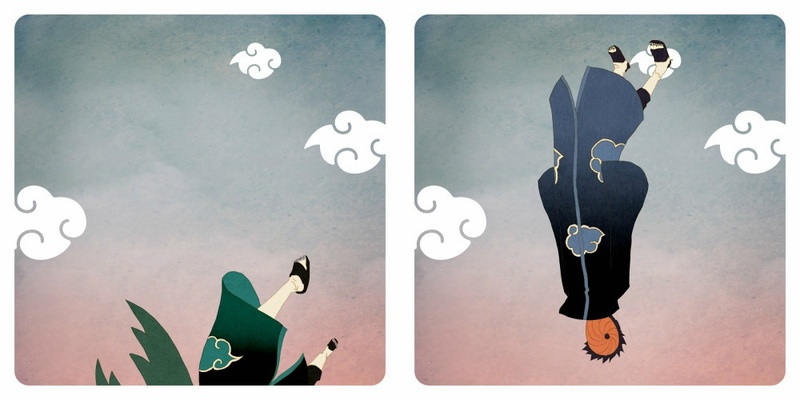 火影晓组织套图，不一样的画风，不一样的晓[嘻嘻]