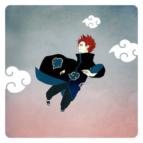 火影晓组织套图，不一样的画风，不一样的晓[嘻嘻]