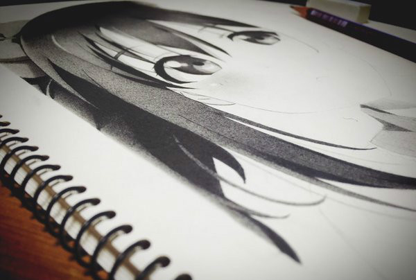 ame_dama47的铅笔画，画风好赞[嘻嘻]