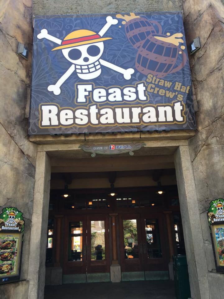 日本环球影视城海贼餐厅实景，大幅海报帅翻天！[嘻嘻]