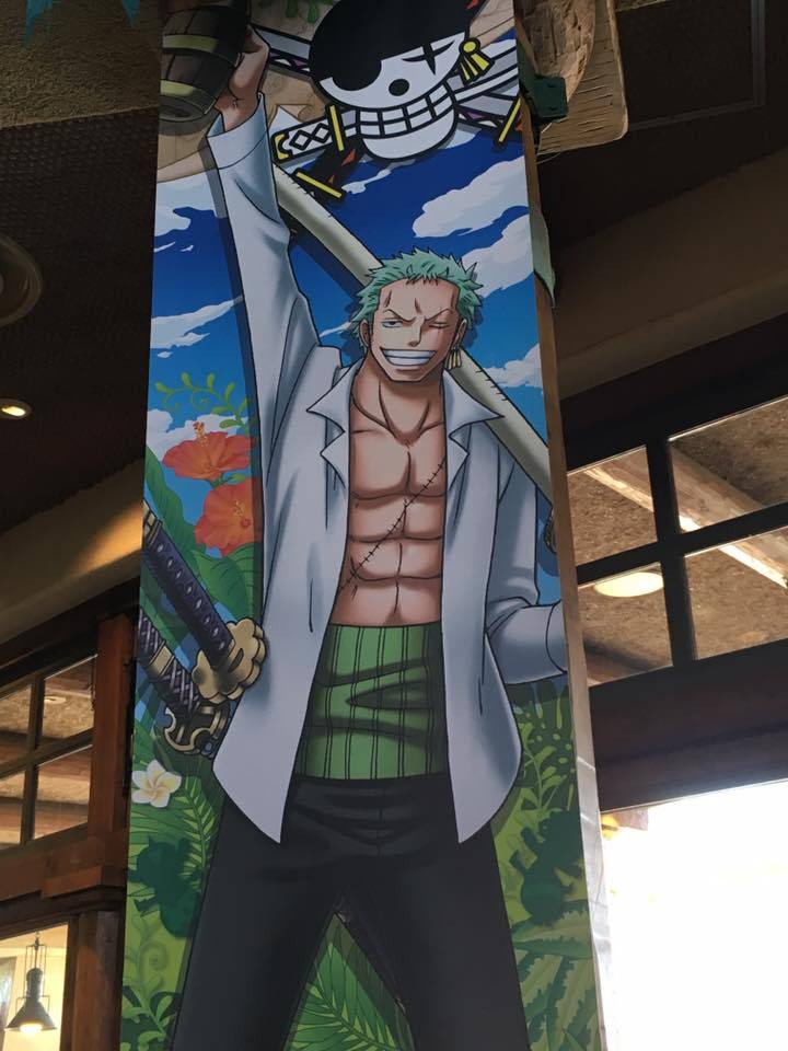 日本环球影视城海贼餐厅实景，大幅海报帅翻天！[嘻嘻]