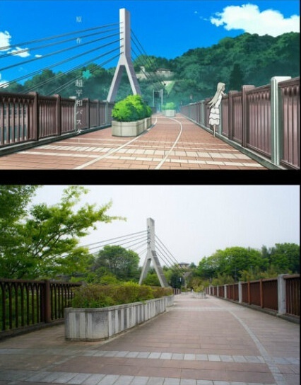 《未闻花名》日本圣地巡礼，#二次元三次元#交汇的地方！