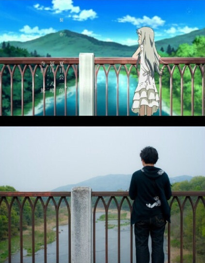 《未闻花名》日本圣地巡礼，#二次元三次元#交汇的地方！