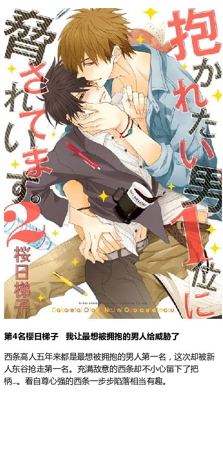 由日本书店店员投票选出读者年龄段在20-40岁左右，10部销量最好的BL漫画，都是精品推荐。#补番#