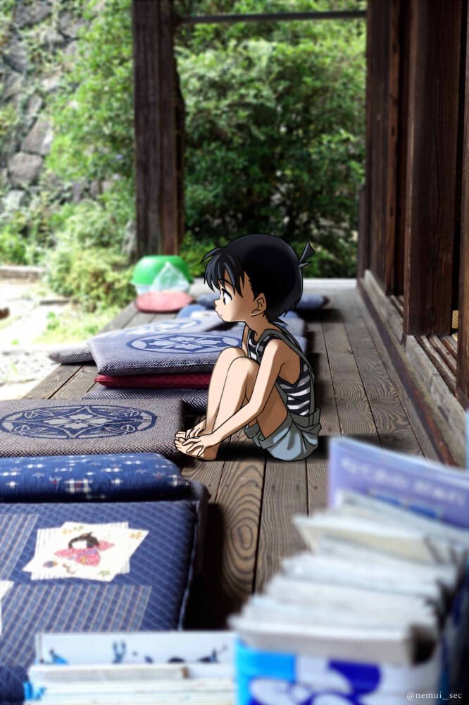 画师ねむい 绘制的“带着柯南去旅行”系列。
好想和他做一些不可描述的事情，但是又害怕会有生命危险[笑cry]