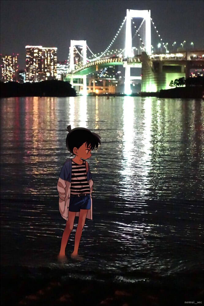 画师ねむい 绘制的“带着柯南去旅行”系列。
好想和他做一些不可描述的事情，但是又害怕会有生命危险[笑cry]