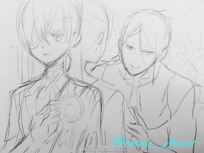 黑执事#教学#篇
漫画作者分享特别的作画技巧
奥特曼袭胸变成塞巴斯给夏尔佩戴勋章？？？
可以，这很塞巴斯[哈哈]