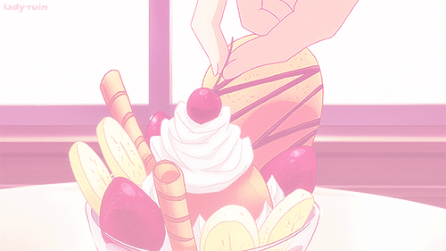 #二次元美食#草莓系甜品[花心]