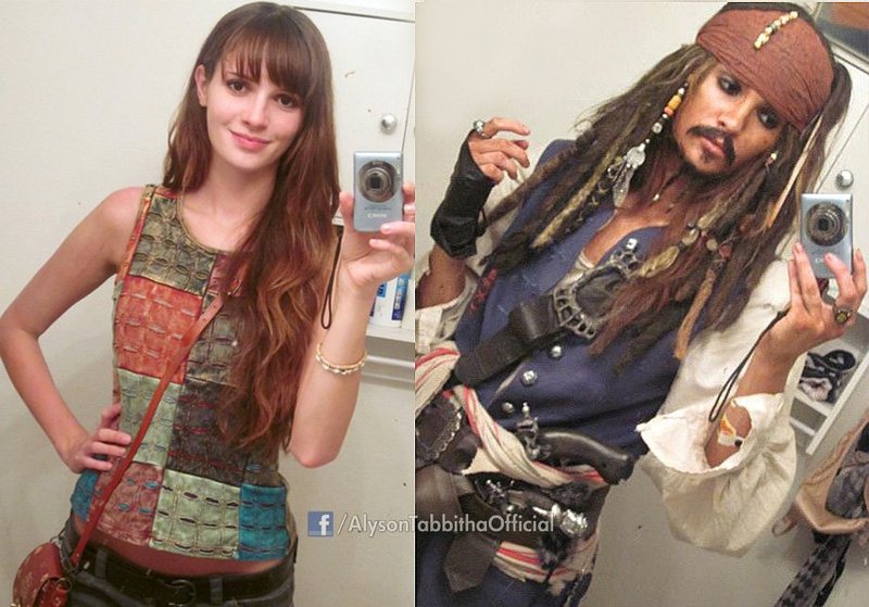 一个美国妹纸Alyson Tabbitha的实力还原cospiay，厉害了,我的妹，请收下我的膝盖吧[可怜]