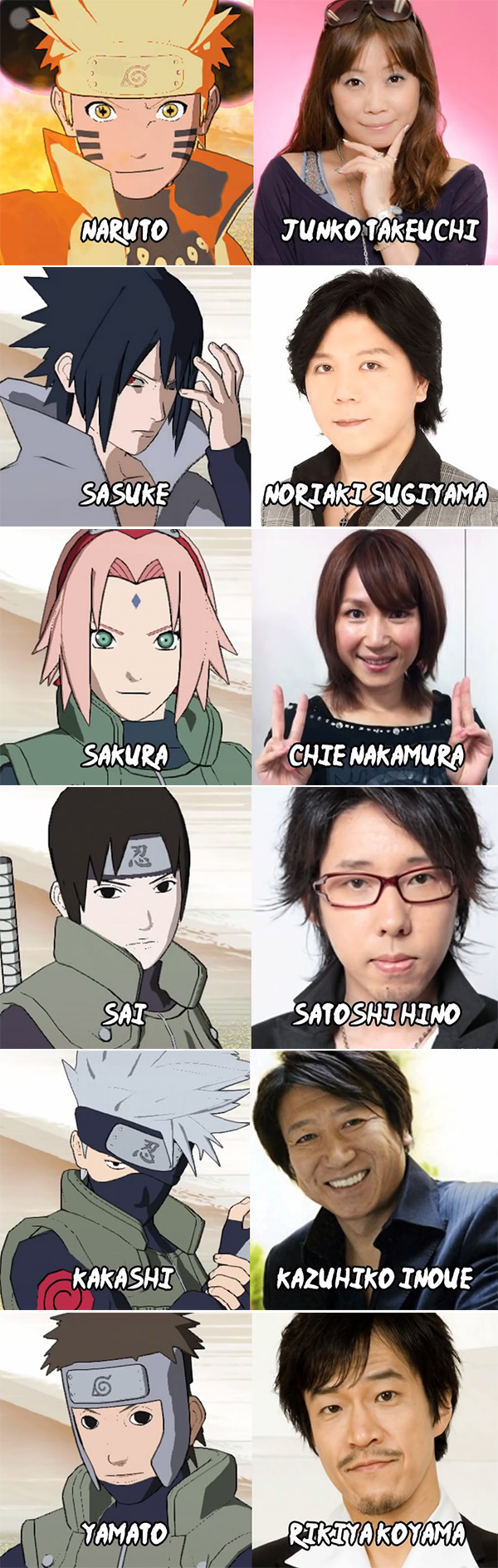 火影声优英雄榜
终于看到模糊的人了[嘻嘻]一直都很好奇[哈哈]