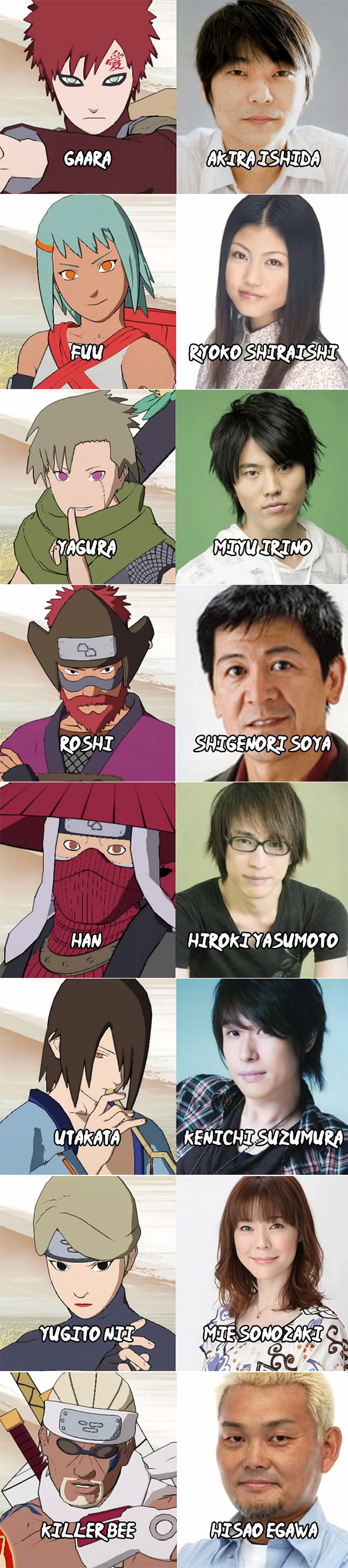 火影声优英雄榜
终于看到模糊的人了[嘻嘻]一直都很好奇[哈哈]