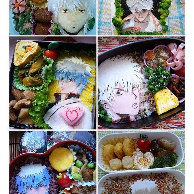 网上一个大触做的动漫便当！火影、银魂、死神、夏目、黑执事、无头骑士异闻录、free、海贼王，创意无限，每一个都好棒！[嘻嘻]