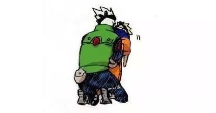 好温馨，鸣人和卡卡西像父子一样的感情[悲伤]