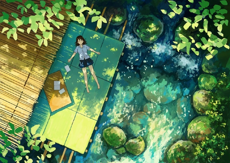 画师けみ猫的插画作品，色彩斑斓，画风给人天马行空的感觉[嘻嘻]