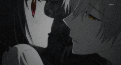 动漫里那些情侣接吻的场景，简直少女心炸裂！！[嘻嘻]